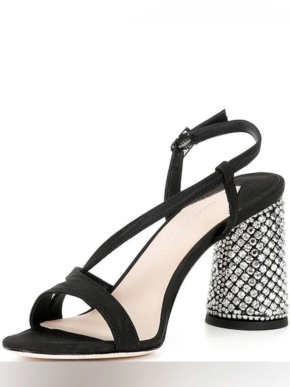 NEW Antonio Melani Larie Rhinestone Satin Slingback Dress Sandals Sz 6.5